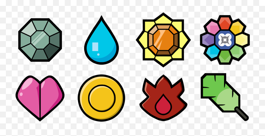 Sinnoh League Pokemon Gym Badges Gen 4 - Pokemon Badges Gen 1 Emoji,Pokemon League Logo