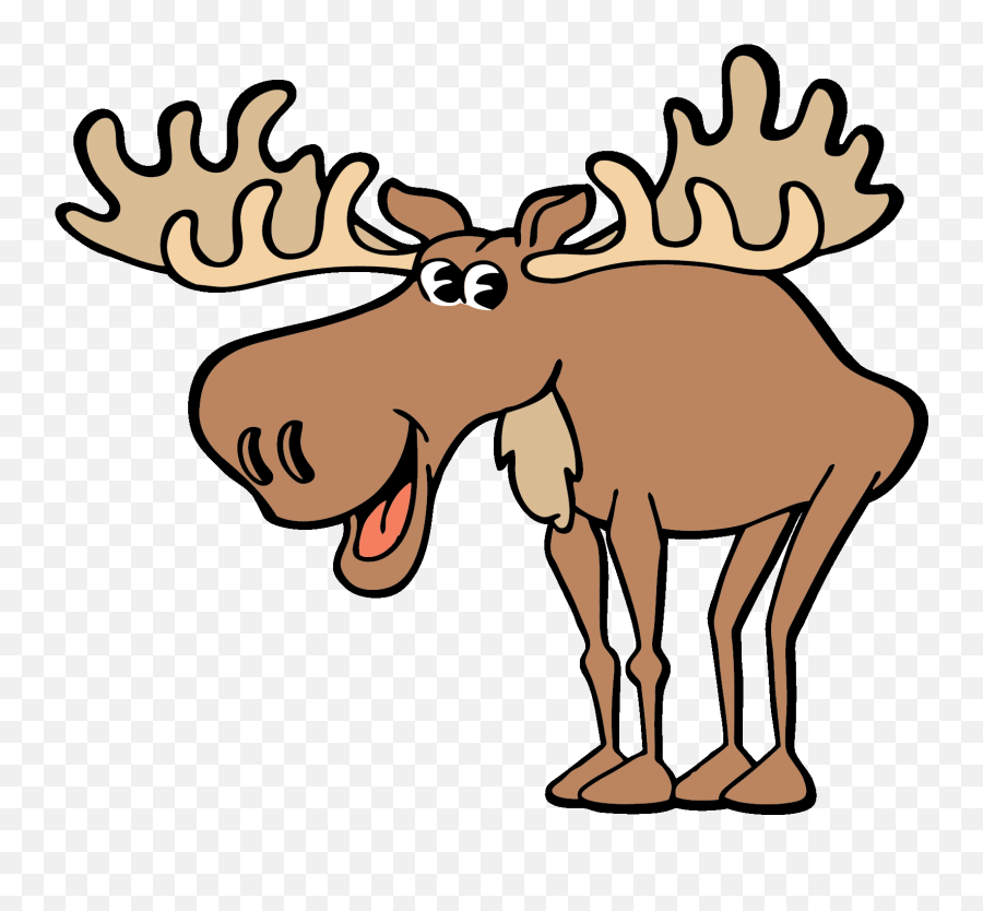 Clipart Christmas Moose Clipart - Moose Clipart Emoji,Moose Clipart