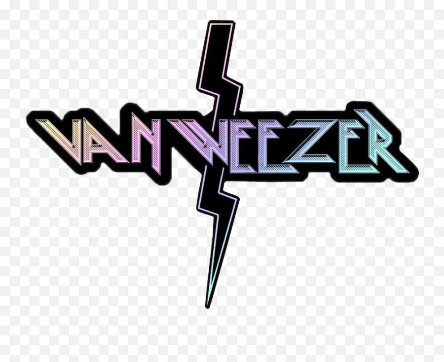 Van Weezer Holographic Sticker - Language Emoji,Weezer Logo