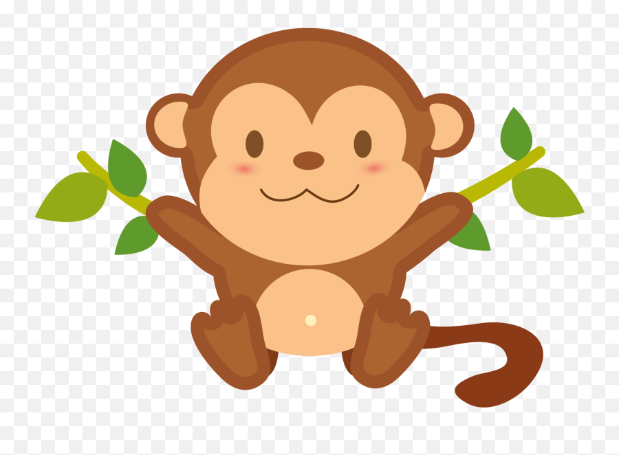 Monkey Transparent Png - Baby Monkey Clipart Transparent Background Emoji,Monkey Png
