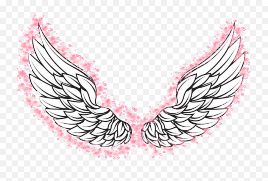 Download Hd Angelwings Angel Pink Pinkwings Love Heaven Halo Emoji,Pink Harley Davidson Logo