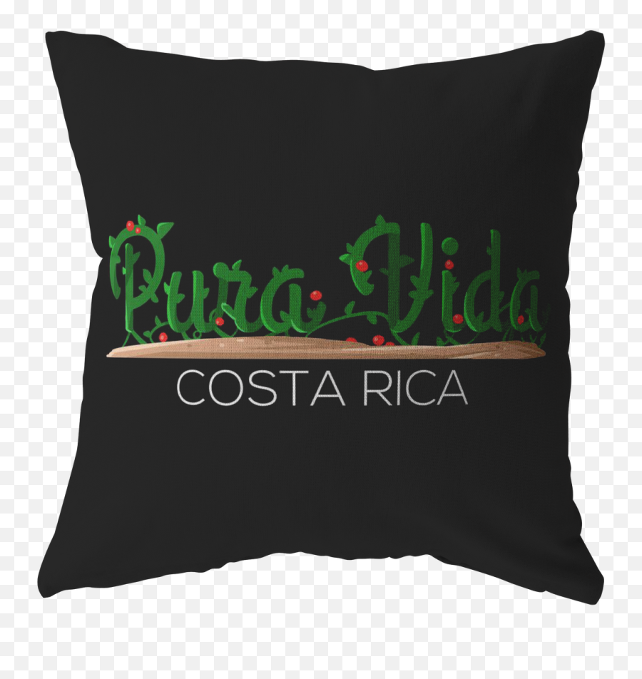 Costa Rica Pura Vida Flag - Pure Life Costa Rican Pillow Emoji,Costa Rica Flag Png