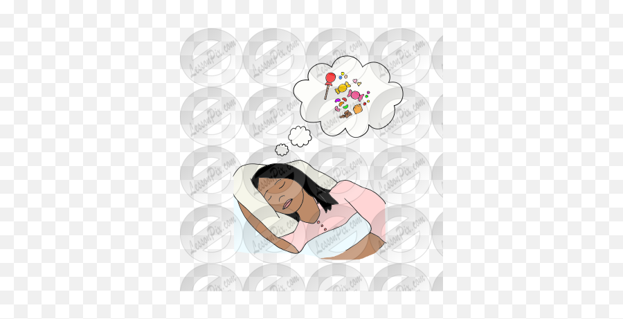 Dream Of Candy Picture For Classroom Therapy Use - Great Emoji,Dreams Clipart