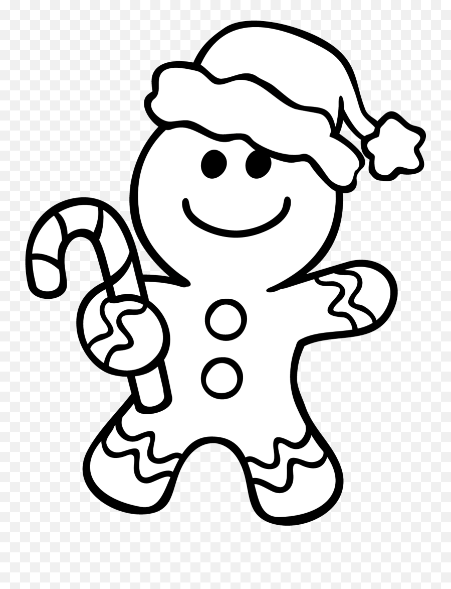 Gingerbread Man Coloring Pages - Christmas Coloring Pages Gingerbread Man Emoji,Gingerbread Man Clipart
