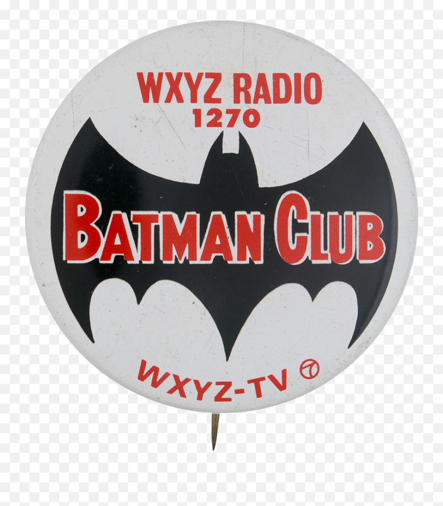 Wxyz Radio Batman Club Busy Beaver Button Museum Emoji,Red Batman Logo
