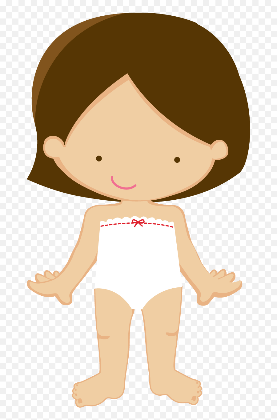 Download Costura E Roupas - Girl Clipart Without Clothes Emoji,Doll Clipart