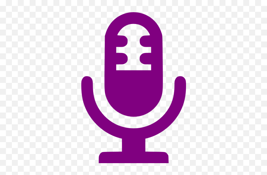 Purple Microphone Icon - Free Purple Microphone Icons Purple Mic Icon Emoji,Microphone Logo