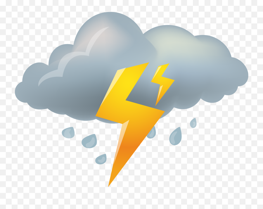 Free Lightning And Cloud 1192728 Png With Transparent Background - Weather Cloudy Icon Emoji,Cloud Transparent Background