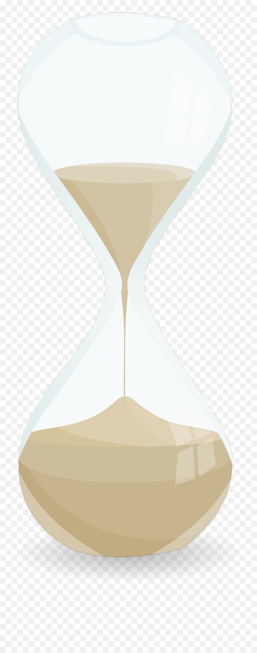 Download Hd Sand Clock Clipart - Sand Clock Clipart Glass Sand Clock Png Emoji,Timer Clipart