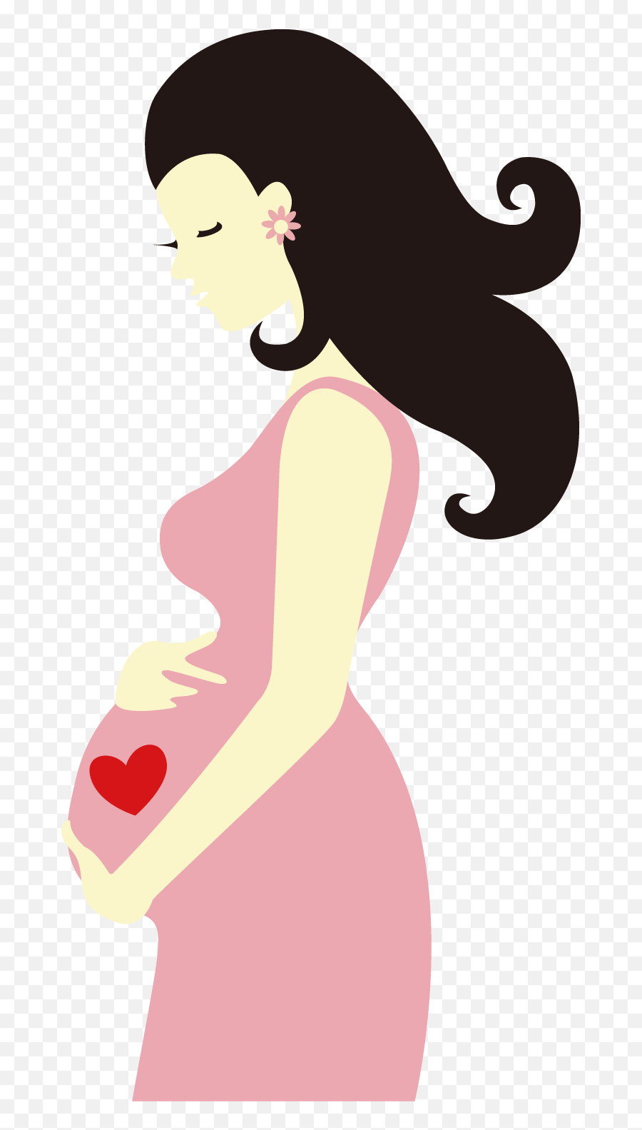 Pregnant Woman Cartoon Drawing Clipart - Pregnancy Complication Cartoon Emoji,Pregnant Woman Clipart
