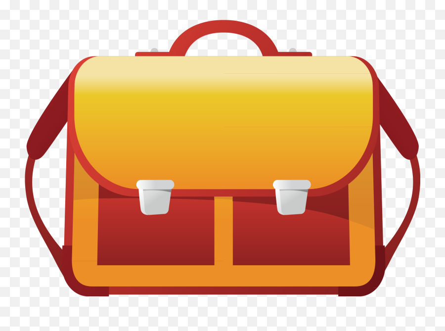 Png Free Stock Briefcase Clipart Orange - Clipart School Bag Cartoon Emoji,Briefcase Clipart