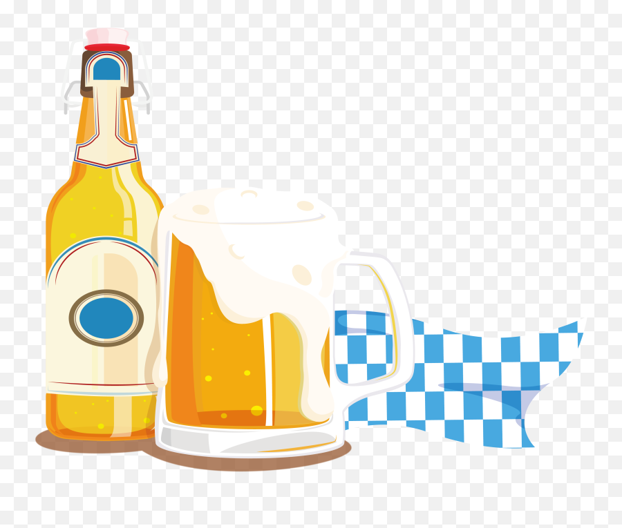Oktoberfest Vector German Beer Mug Transparent Cartoon - Oktoberfest Vector Png Emoji,Beer Mug Clipart