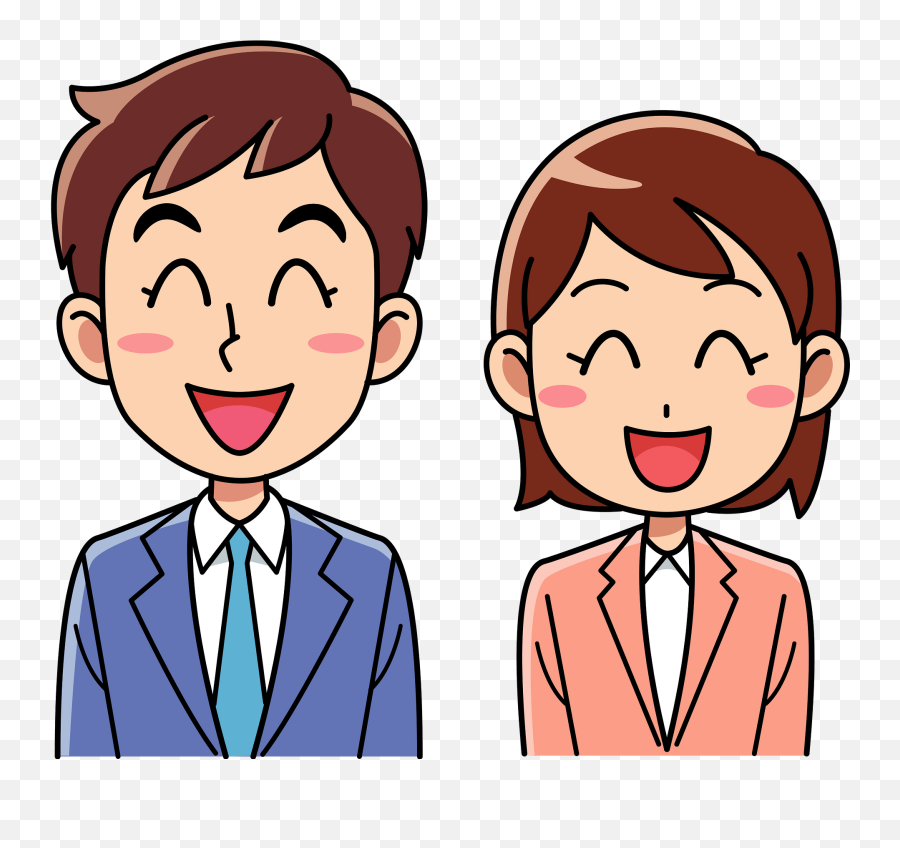 Businesswoman Are Smiling Clipart - Person Smiling Clipart Png Emoji,Smile Clipart