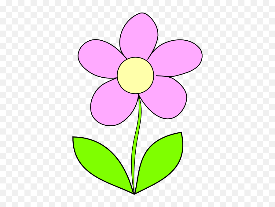 Purple Flower 7 Clip Art At Clker - Purple Flower Clipart Emoji,Purple Flower Clipart