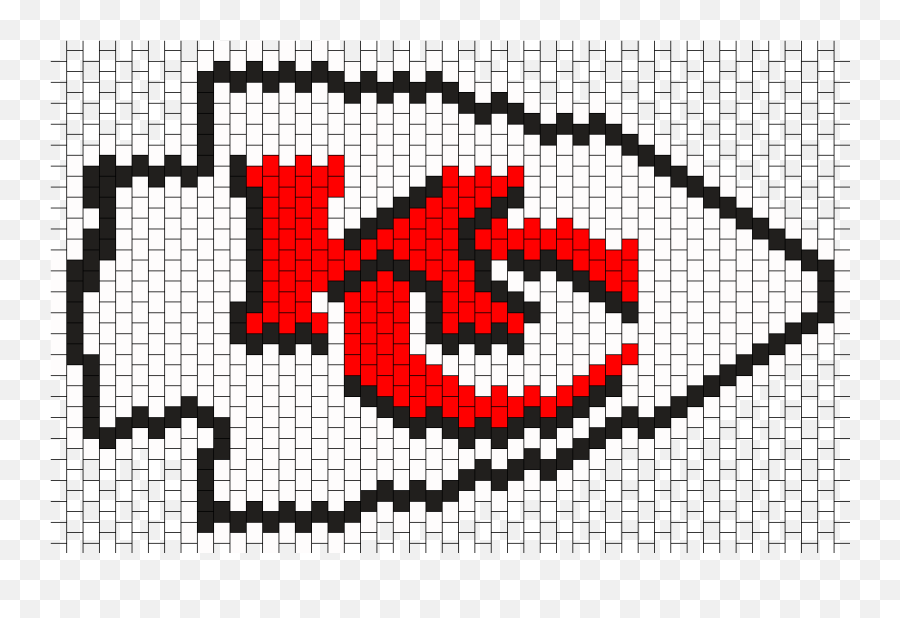 Kansas City Chiefs Bead Pattern - Kansas City Chiefs Perler Beads Emoji,Kansas City Chiefs Logo