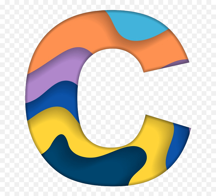 Colorful Letter C Png Transparent - Letter C Clipart Png Emoji,Letter A Clipart
