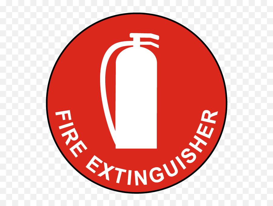 Fire Extinguisher Floor Sign - Vertical Emoji,Fire Extinguishers Clipart
