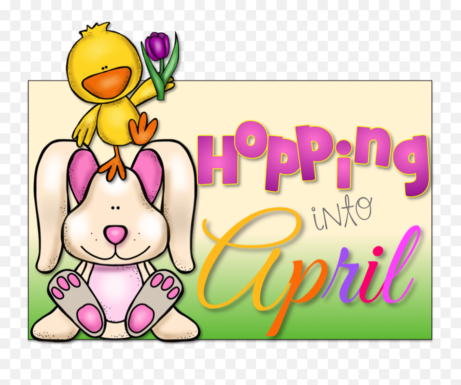 April - Hopping Into April Emoji,Hop Clipart