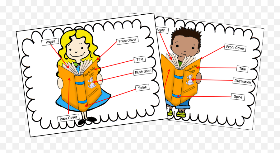 A Teacheru0027s Idea 2014 - Book Parts Clip Art Emoji,Johnny Appleseed Clipart