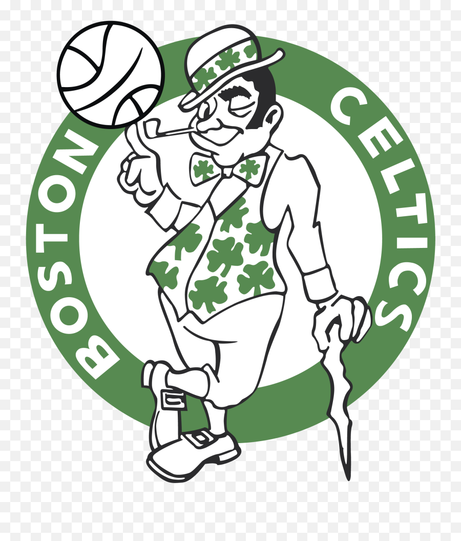 Boston Celtics Logo Black And White Png - Boston Celtics Logo Jpg Emoji,Celtics Logo Png