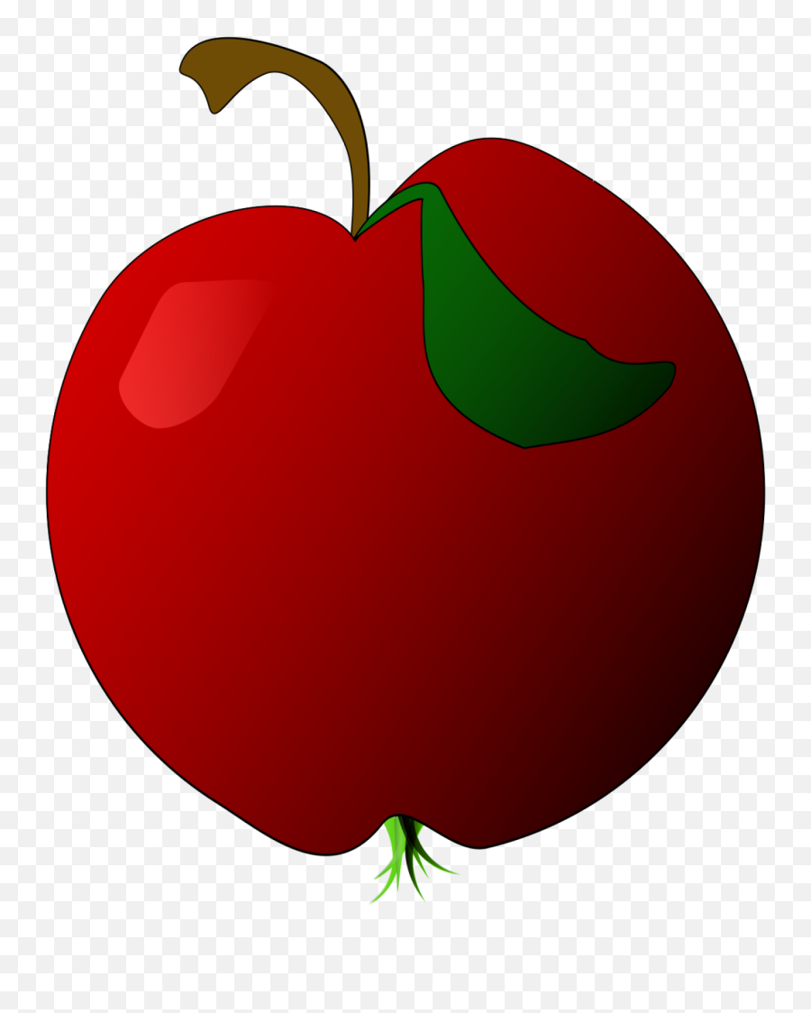 A Red Apple - Superfood Emoji,Red Apple Clipart