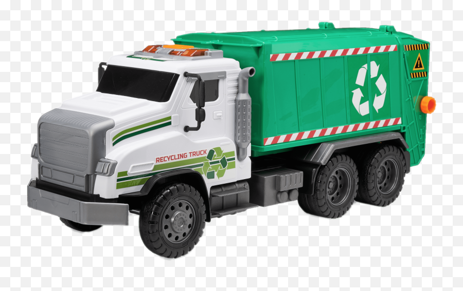 Toy Recycling Truck Transparent Png - Transparent Garbage Truck Png Emoji,Truck Transparent Background