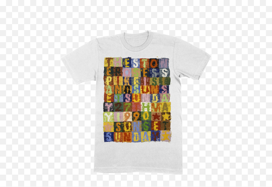 Spike Island White T - Shirt The Stone Roses Stone Roses T Shirt 2016 Merch Emoji,White T-shirt Png