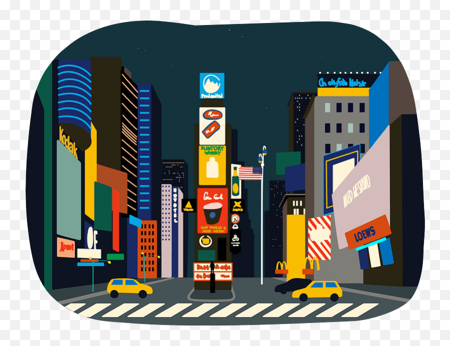 Times Square Clipart Free Download Transparent Png Creazilla - Vertical Emoji,Square Clipart