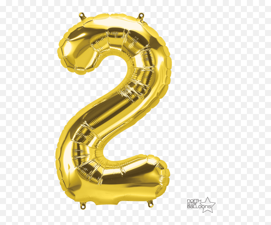 21 Balloon Rose Gold Png - Transparent Number 2 Balloon Emoji,Gold Balloons Png