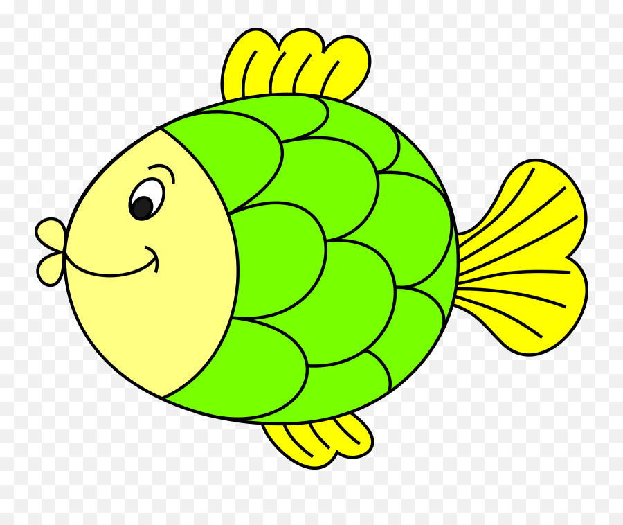 Original Clipart Colour Fish - Cute Fish Clipart Black And Coloured Picture Of Fish Emoji,Fish Clipart Black And White