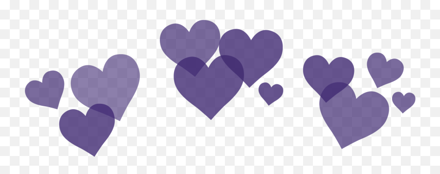 Purple Hearts Snapchat Filter Sticker By Nisha Emoji,Snapchat Filter Png