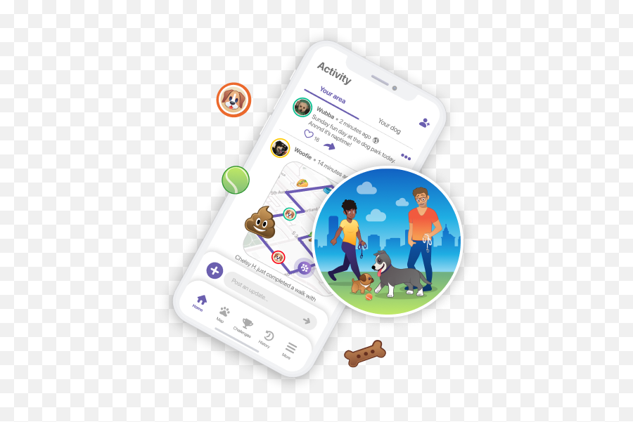 Paway Social Network Just For Dogs Meet Local Pet Emoji,People Walking Dog Png