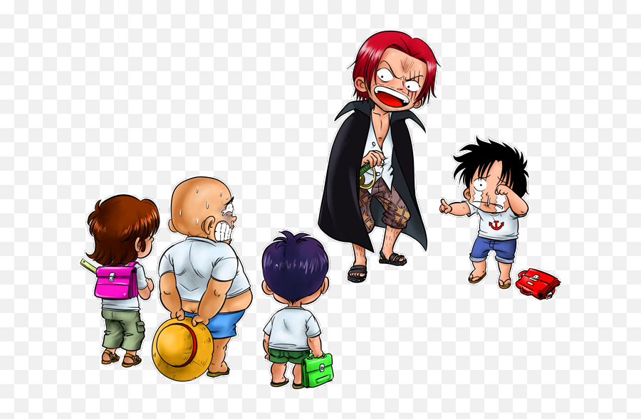Parody Of One Piece Monkey D Luffy And Red - Haired Shanks Emoji,Monkey D Luffy Png