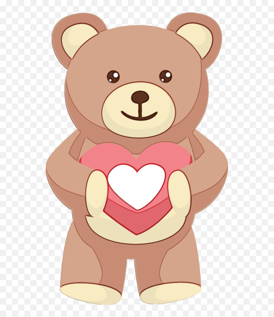 Teddy Bear Cartoon Bear For Valentines Day - 687x1099 Emoji,Cartoon Bear Png