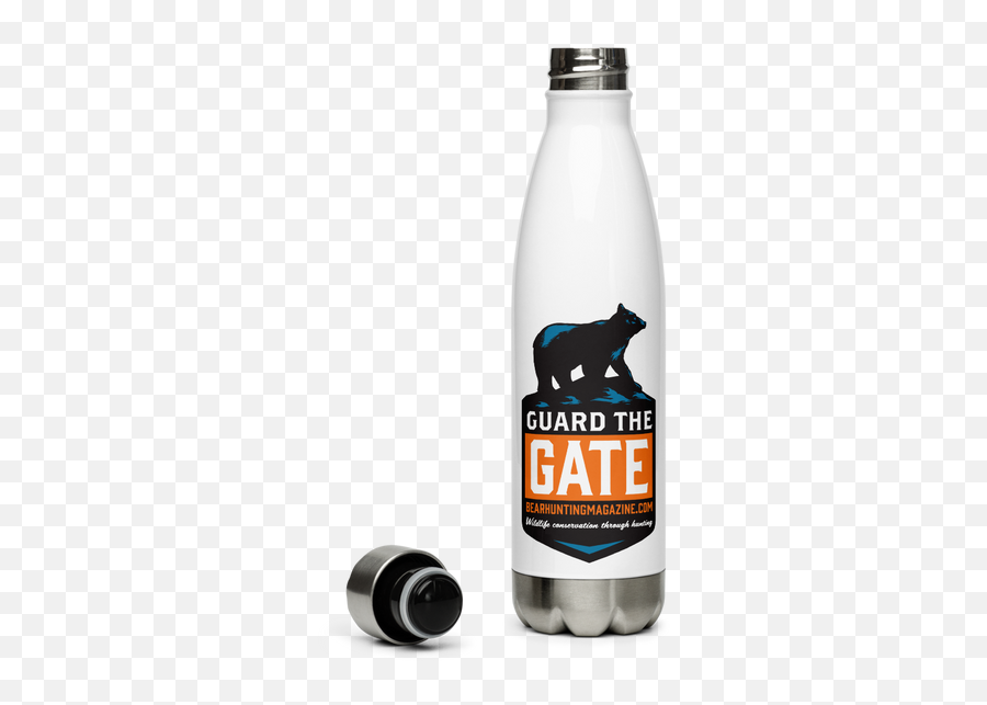 Guard The Gateu0027 Stainless Steel Water Bottle U2013 Bear Hunting Emoji,Target Logo Dog