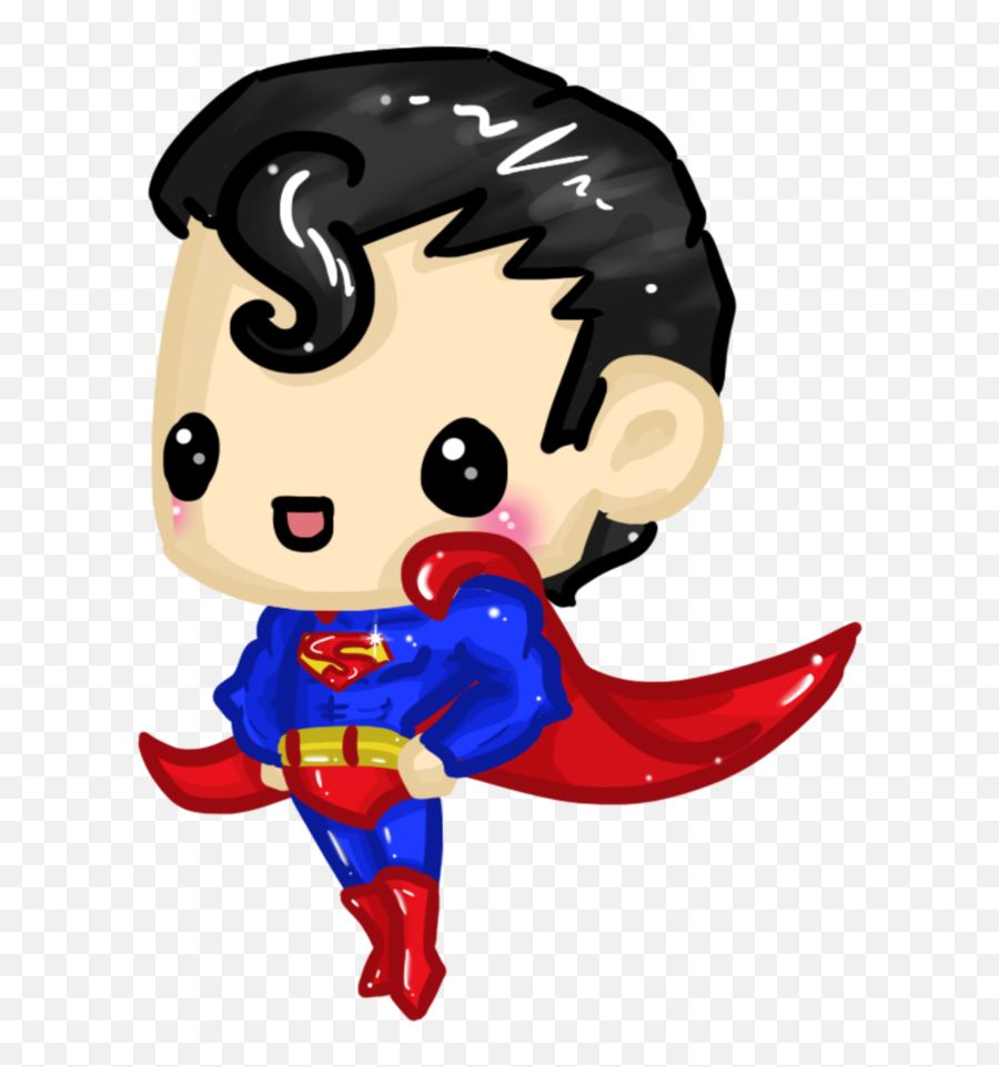 Free Batman And Superman Chibi - Superman Chibi Png Emoji,Batman Clipart Free