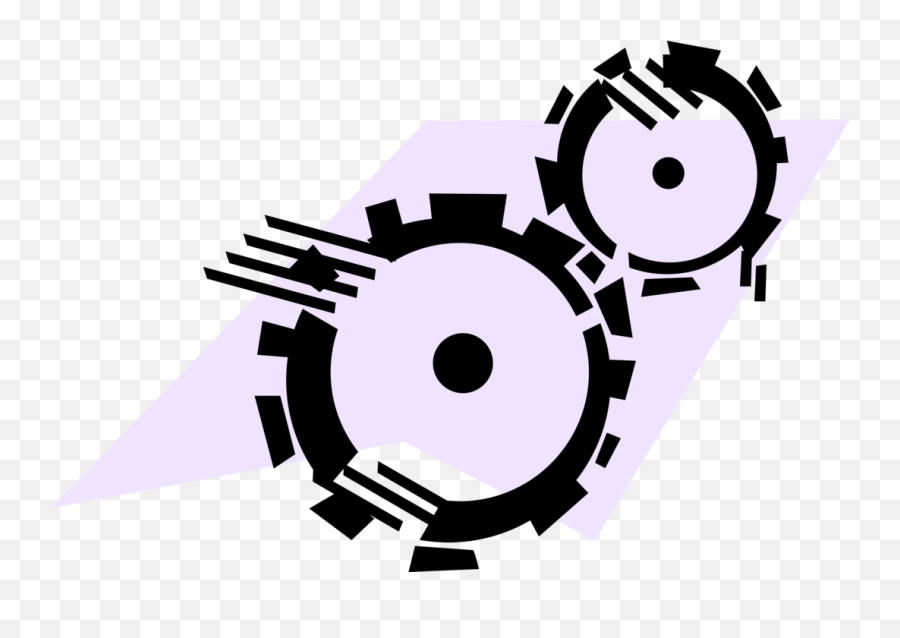 Cogwheel Gear Rotating Machine - Vector Image Emoji,Rotation Clipart
