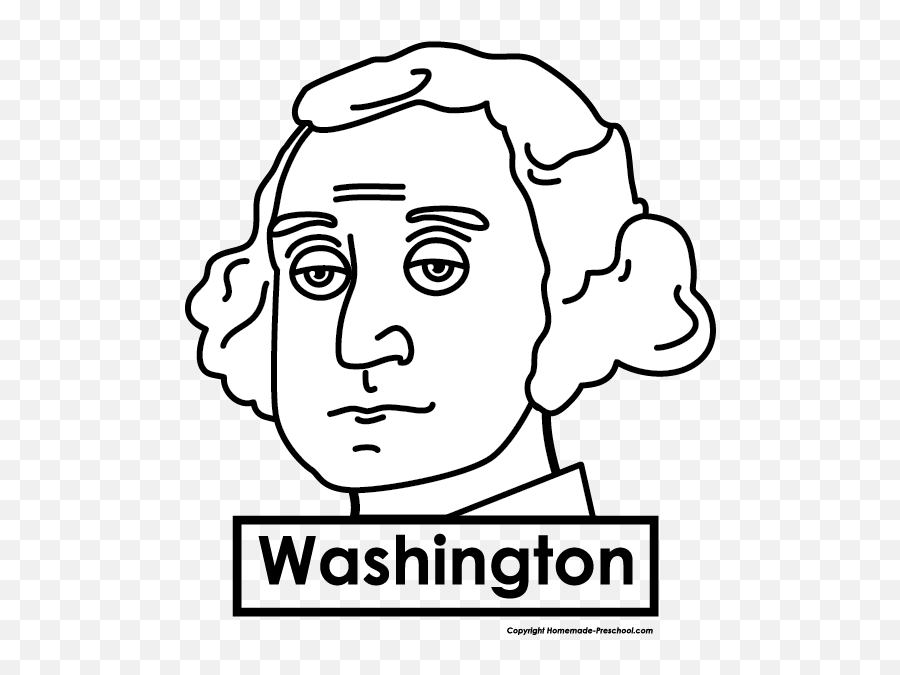 President Clipart - Simple George Washington Drawing Emoji,President Clipart