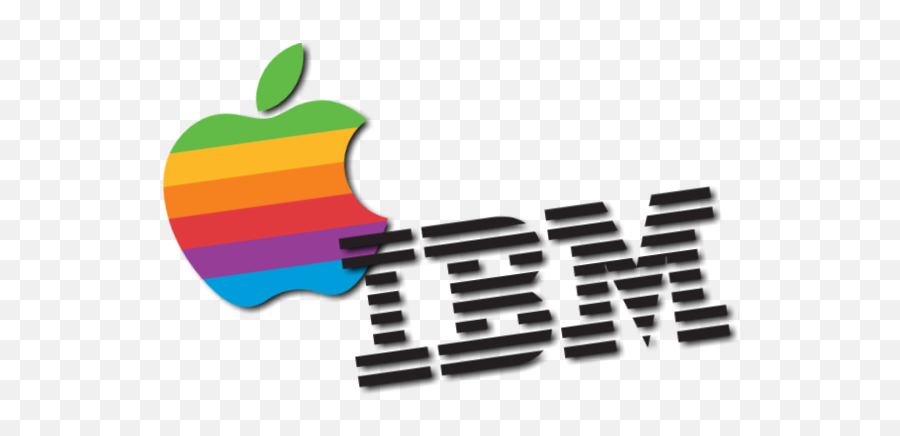 Apple - Apple Vs Ibm Emoji,Ibm Logo