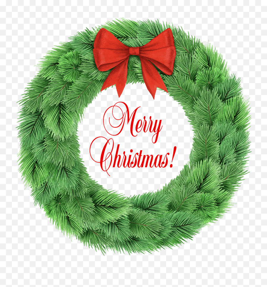 Free Cute Christmas Wreath Clipart - Christmas Day Emoji,Free Christmas Clipart