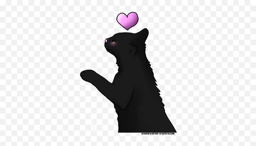 Black Cat Cartoon Valentine Cartoonechou0027s Cute Cartoon - Girly Emoji,Cats Clipart