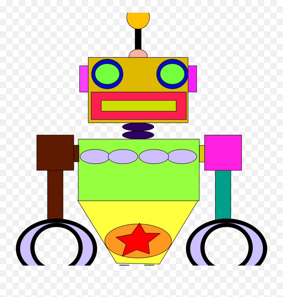 Download Hd Gallery For Robot Clipart Microsoft Transparent - Dot Emoji,Robot Clipart