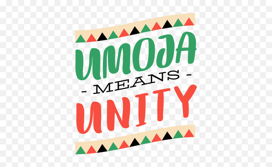 Kwanzaa Lettering Umoja Means Unity - Transparent Png U0026 Svg La Baita Emoji,Unity Transparent Material