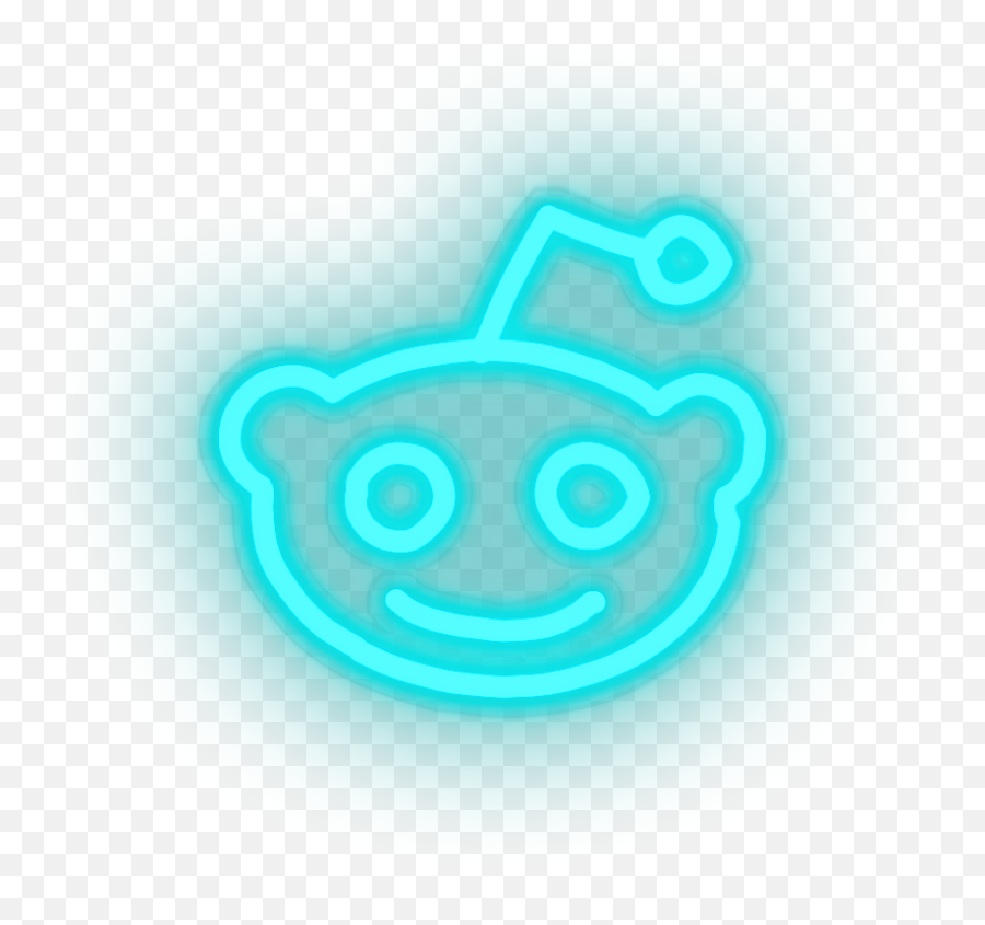 Led Neon Decor - Happy Emoji,Reddit Logo