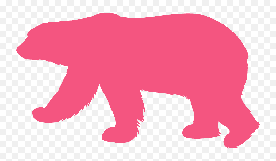 Polar Bear Clipart - Silueta De Oso Polar Emoji,Polar Bear Clipart