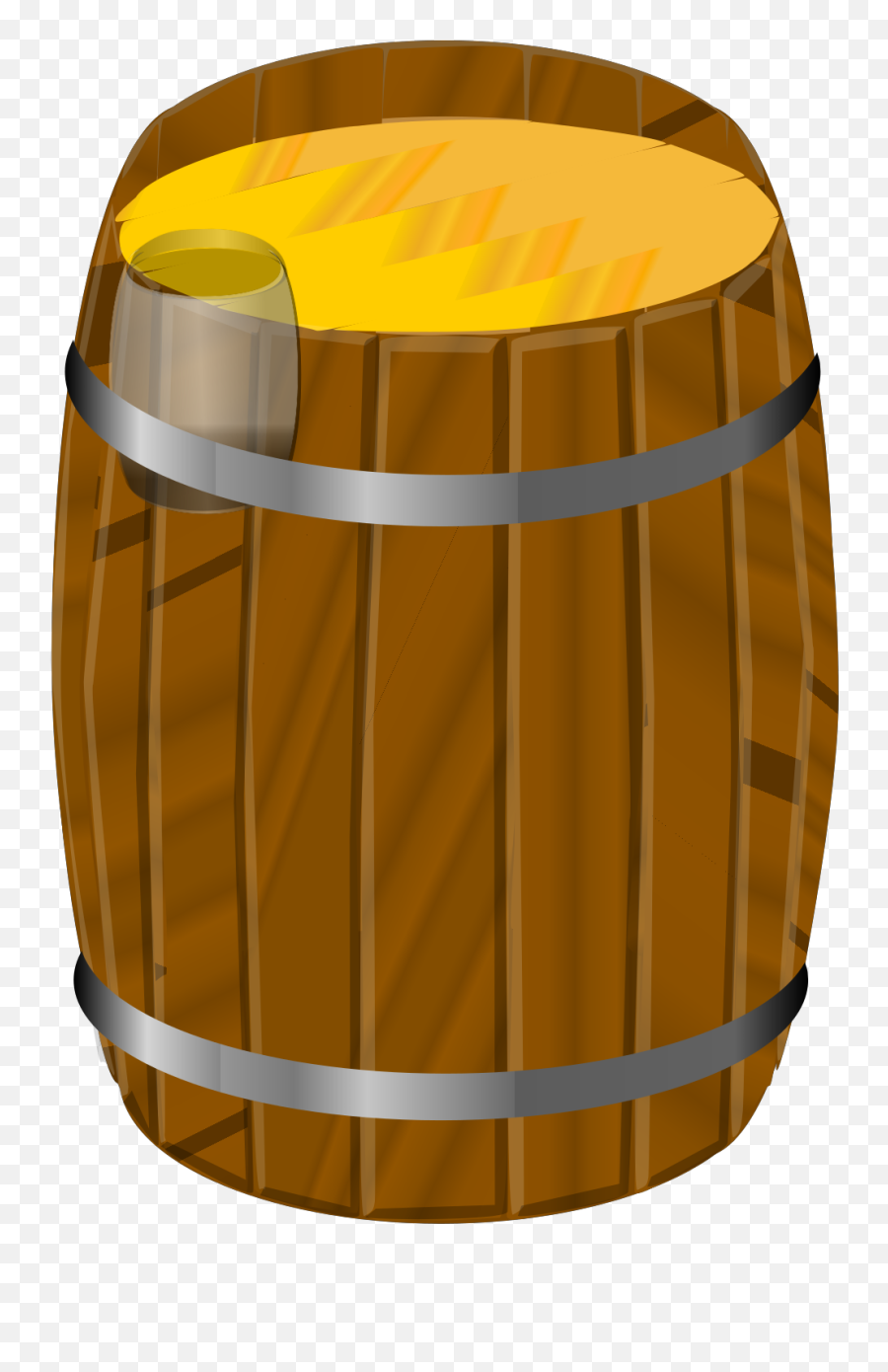 Wooden Barrel Svg Vector Wooden Barrel - Cylinder Emoji,Barrel Clipart