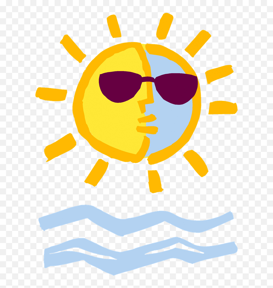 Summer Sun Clip Art - Sun And Beach Clipart 680x879 Png Free Sun Vector Emoji,Beach Clipart
