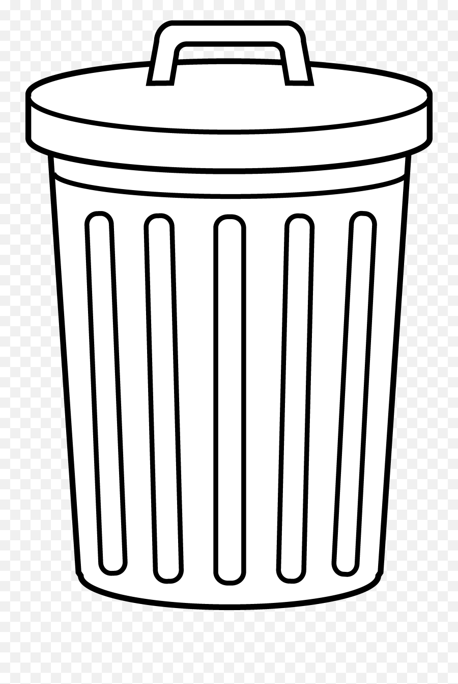 935275 Bin Clip Art - Trash Can To Color Png Download Trash Can Clipart Transparent Emoji,Trash Can Png