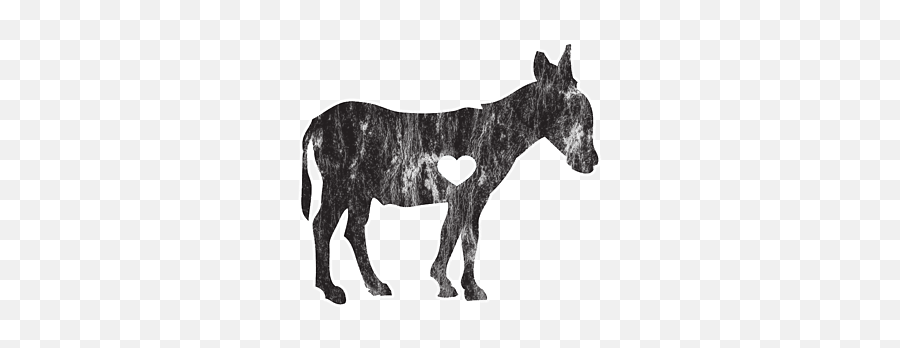 I Love Donkey Rider Jackass Mule Funny Democrat Jockey Black Womenu0027s T - Shirt Emoji,Democrat Donkey Png