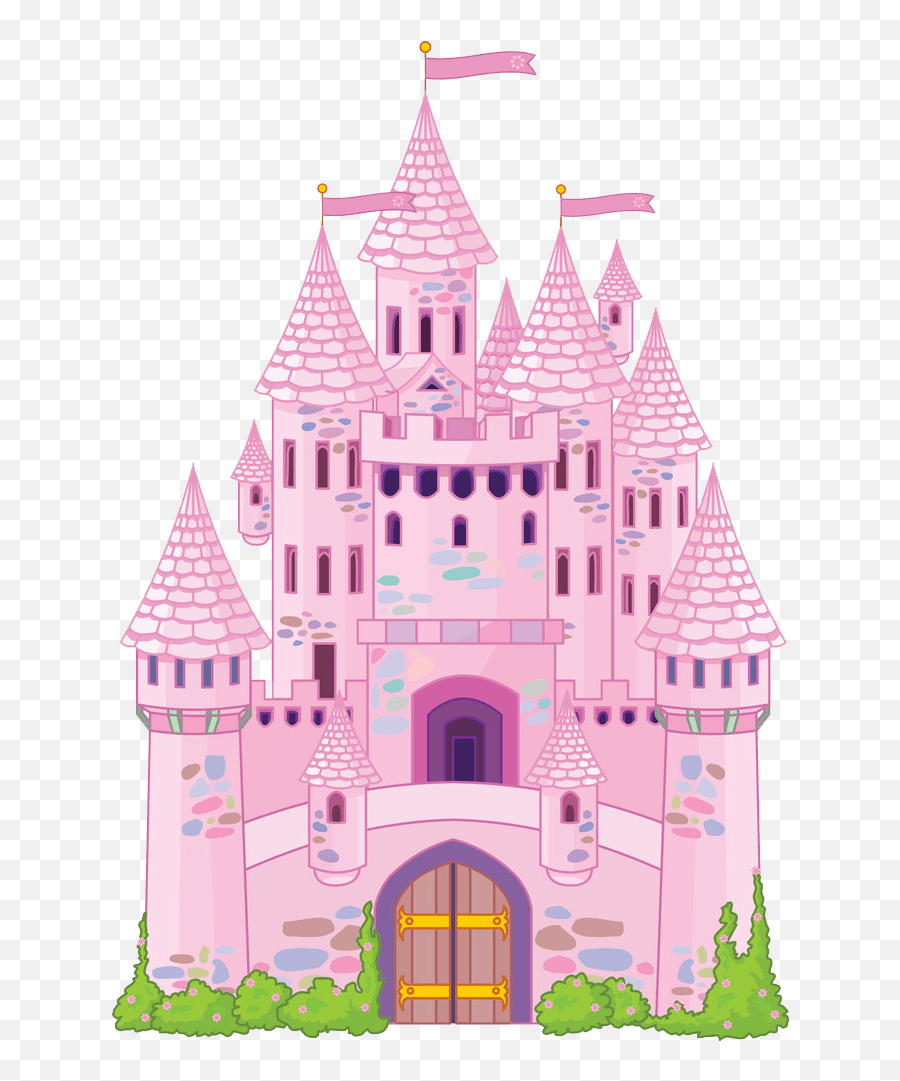 Magic Pink Castle Transparent - Clipart World Emoji,Disney Castle Silhouette Logo